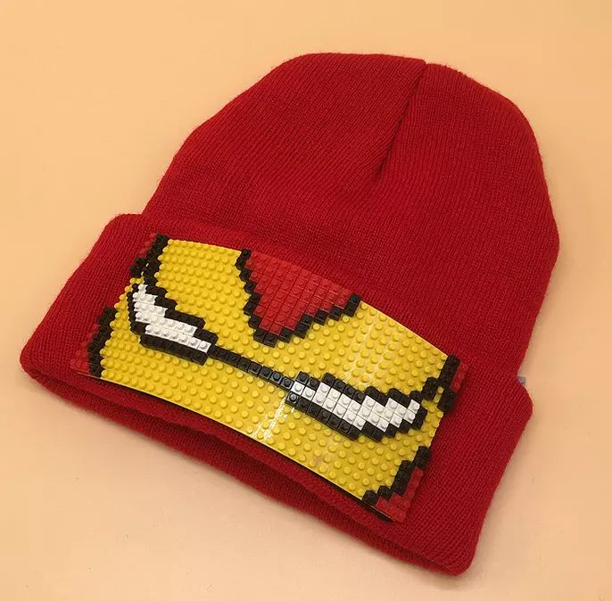 Custom knitted Beanie Hat With DIY Pattern Children Toy