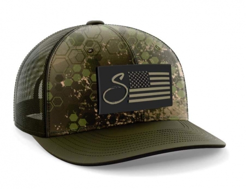 Custom Camouflage Trucker Cap With Rubber Patch