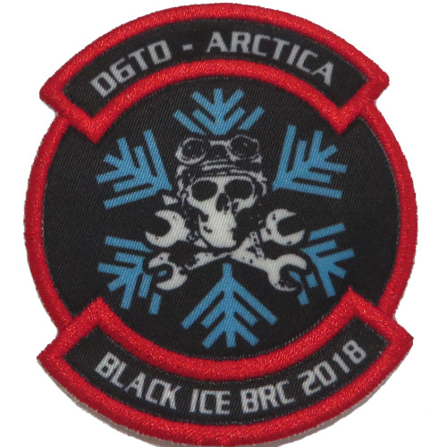 High Quality digital printed patch with Velcro hook & loop backing