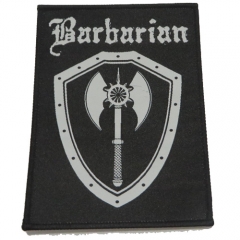 High Quality lowest price woven Custom label patch with hook&loop backing merrow border