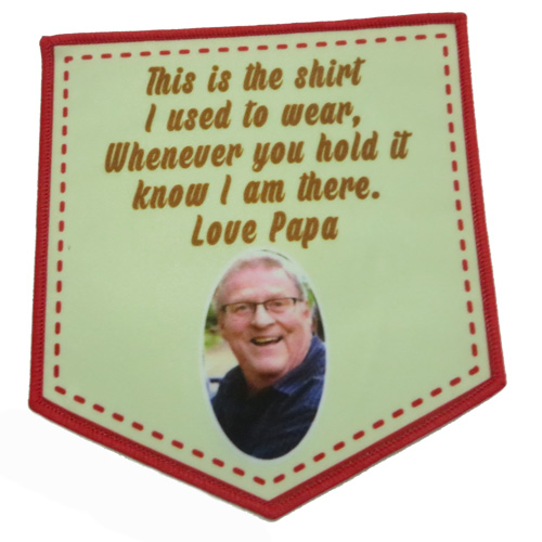 High Quality digital printed patch with paper backing